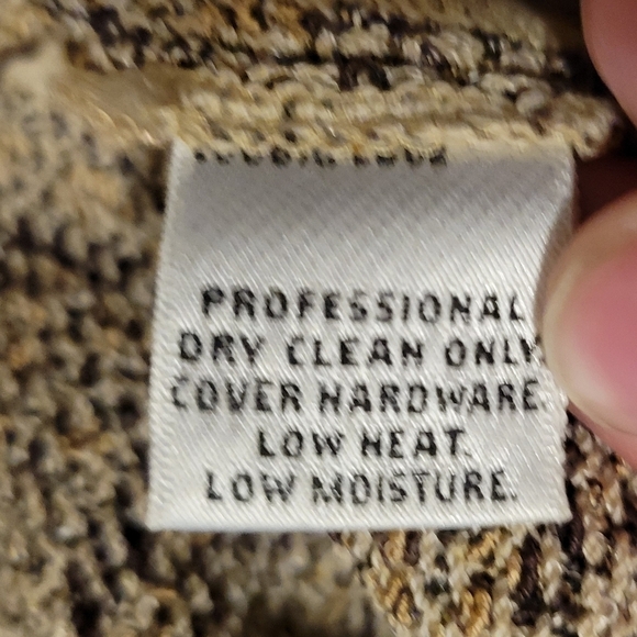 St. John COLLECTION Tweed Dress Sleeveless Side Zipper Beige Women's 10 Sheath - Picture 8 of 10